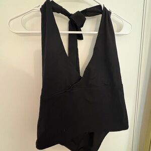 Beginning Boutique Black Halter Top